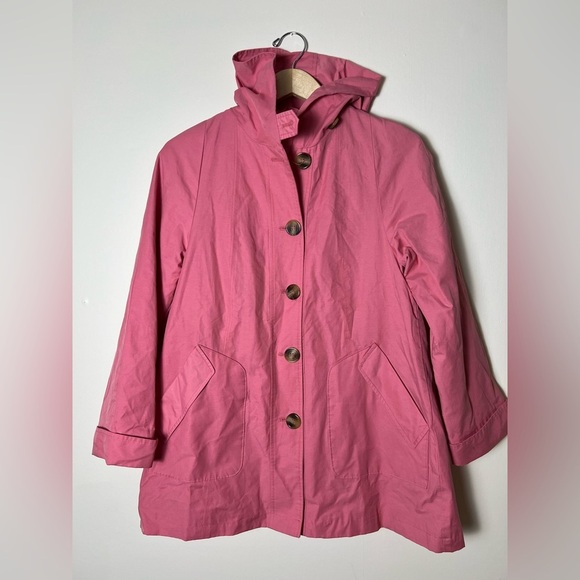 Appleseed's Jackets & Blazers - Appleseeds Women Jacket Windbreaker Rain Coat Lined Pink Hoodcore Outdoor Cotton